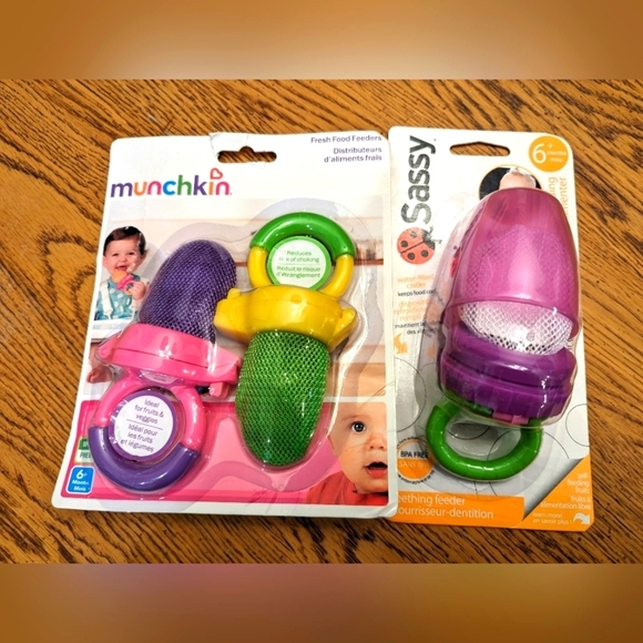 NWT Food & Teething Feeders for infants- Includes 3 - Picture 1 of 10